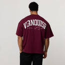 REGIME OXBLOOD OVERSIZED BOXY T SHIRT 1枚目の画像