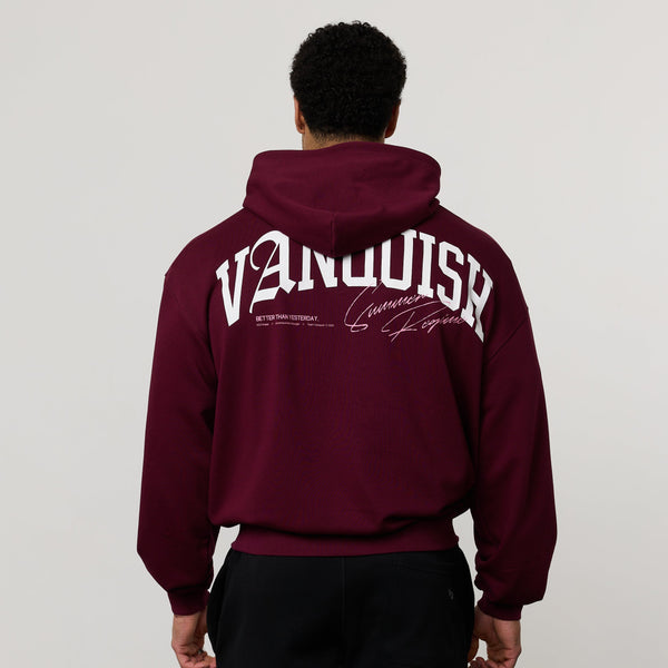 REGIME OXBLOOD OVERSIZED HOODIE 1枚目の画像