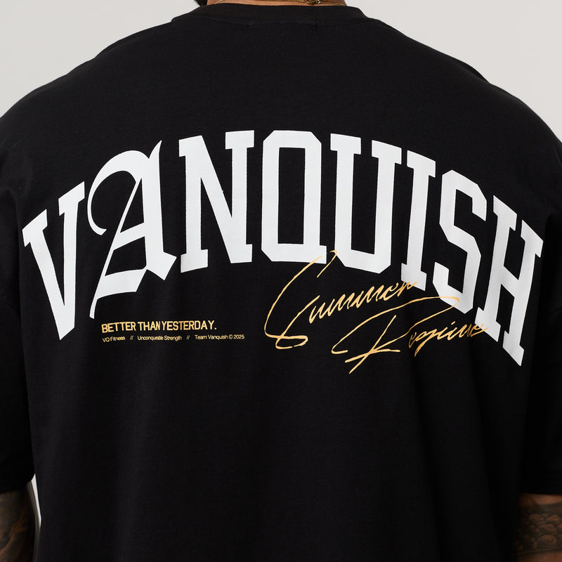 REGIME BLACK OVERSIZED BOXY T SHIRT 4枚目の画像