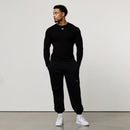 MONOGRAM RIB BLACK SLIM FIT LONG SLEEVE T SHIRT 4枚目の画像