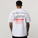 REVOLVE LIQUID METAL WHITE BOXY OVERSIZED T SHIRT 1枚目の画像