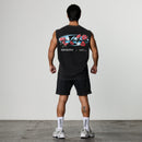 VQ x Shintaro Hibiscus Black Boxy Sleeveless T-Shirt 6枚目の画像