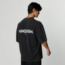 VQ x Shintaro Hibiscus Black Boxy Oversized T-Shirt 1枚目の画像