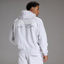 STRENGTH REGIME LIGHT GREY MARL OVERSIZED PULLOVER HOODIE 1枚目の画像