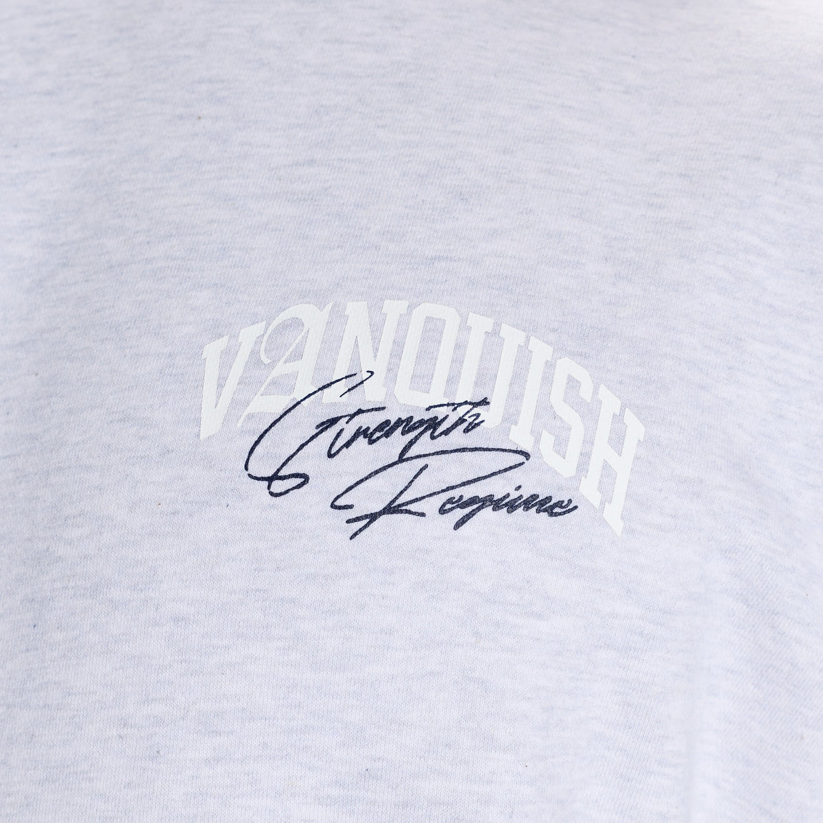 STRENGTH REGIME LIGHT GREY MARL OVERSIZED PULLOVER HOODIE 3枚目の画像