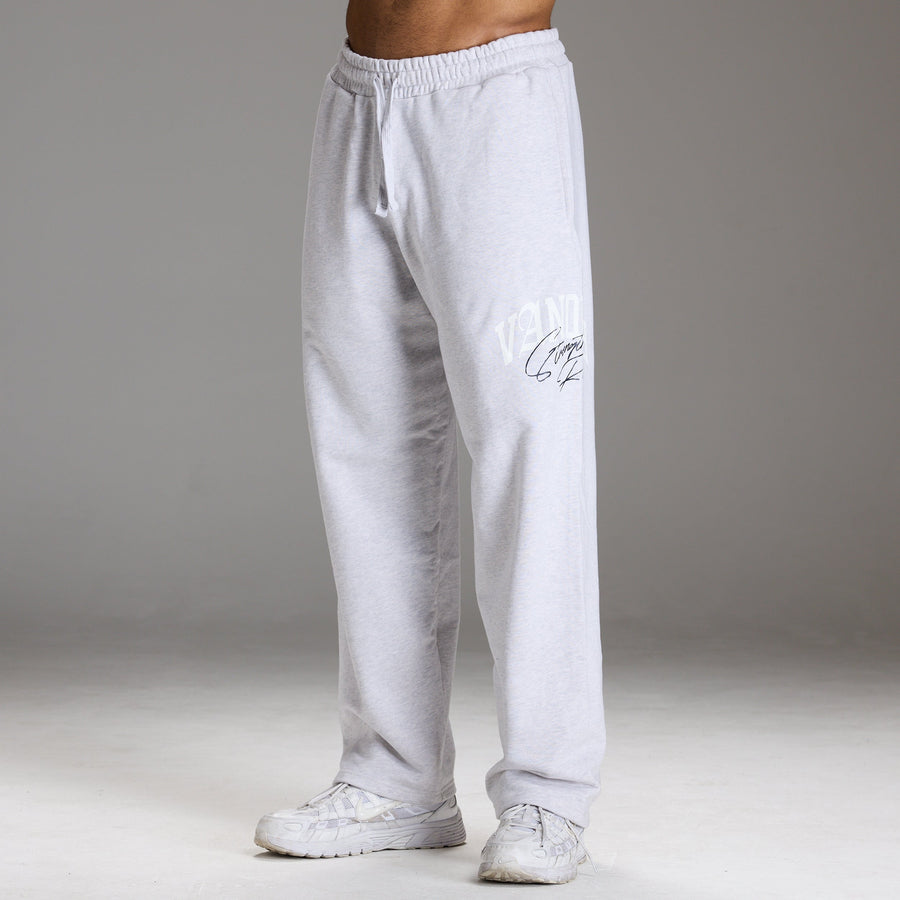 STRENGTH REGIME LIGHT GREY MARL STRAIGHT LEG SWEATPANT 1枚目の画像