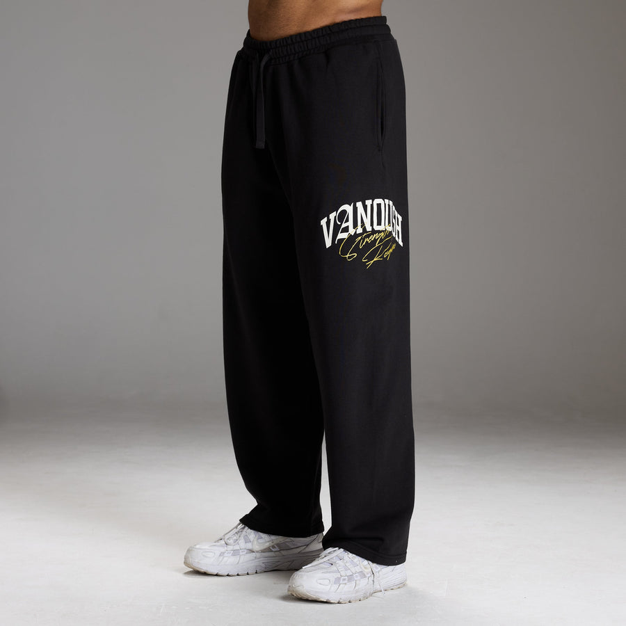 STRENGTH REGIME BLACK STRAIGHT LEG SWEATPANT 1枚目の画像