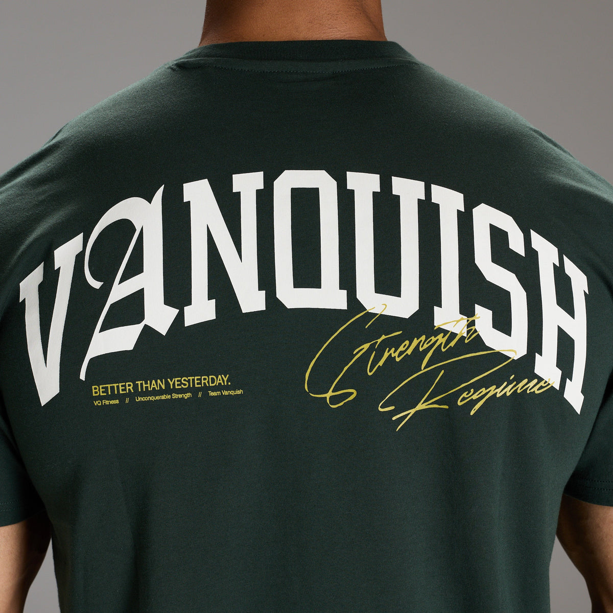 STRENGTH REGIME DARK GREEN OVERSIZED T SHIRT 4枚目の画像