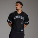 VARSITY BLACK OVERSIZED FOOTBALL T SHIRT 1枚目の画像