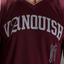 VARSITY DARK RED OVERSIZED BASKETBALL TANK 3枚目の画像