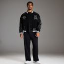 VARSITY BLACK OVERSIZED BOMBER JACKET 5枚目の画像