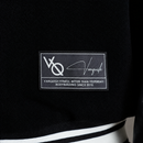 VARSITY BLACK OVERSIZED BOMBER JACKET 3枚目の画像