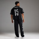 VARSITY TRIBAL BLACK STRAIGHT LEG PANTS 6枚目の画像
