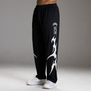 VARSITY TRIBAL BLACK STRAIGHT LEG PANTS 1枚目の画像