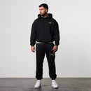 GRAFFITI BLACK OVERSIZED SWEATPANTS 4枚目の画像