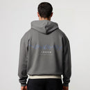 GRAFFITI GREY OVERSIZED HOODIE 2枚目の画像