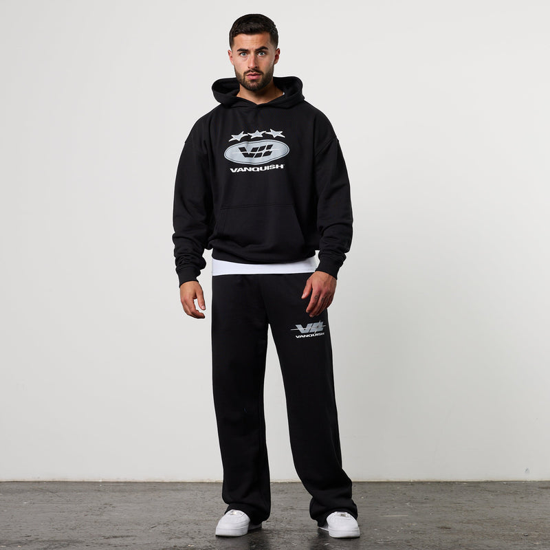 POWERLINE BLACK OVERSIZED HOODIE 4枚目の画像