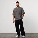 WASHED GREY OVERSIZED BOXY T SHIRT 5枚目の画像