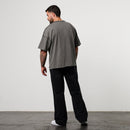 WASHED BLACK HEAVY WEIGHT STRAIGHT LEG SWEAT PANTS 5枚目の画像
