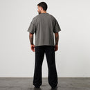 WASHED GREY OVERSIZED BOXY T SHIRT 6枚目の画像