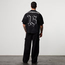 Varsity Black Oversized Boxy Football Jersey 5枚目の画像