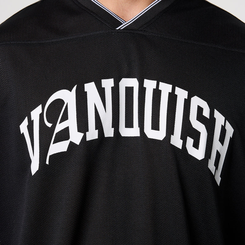 Varsity Black Oversized Boxy Football Jersey 3枚目の画像