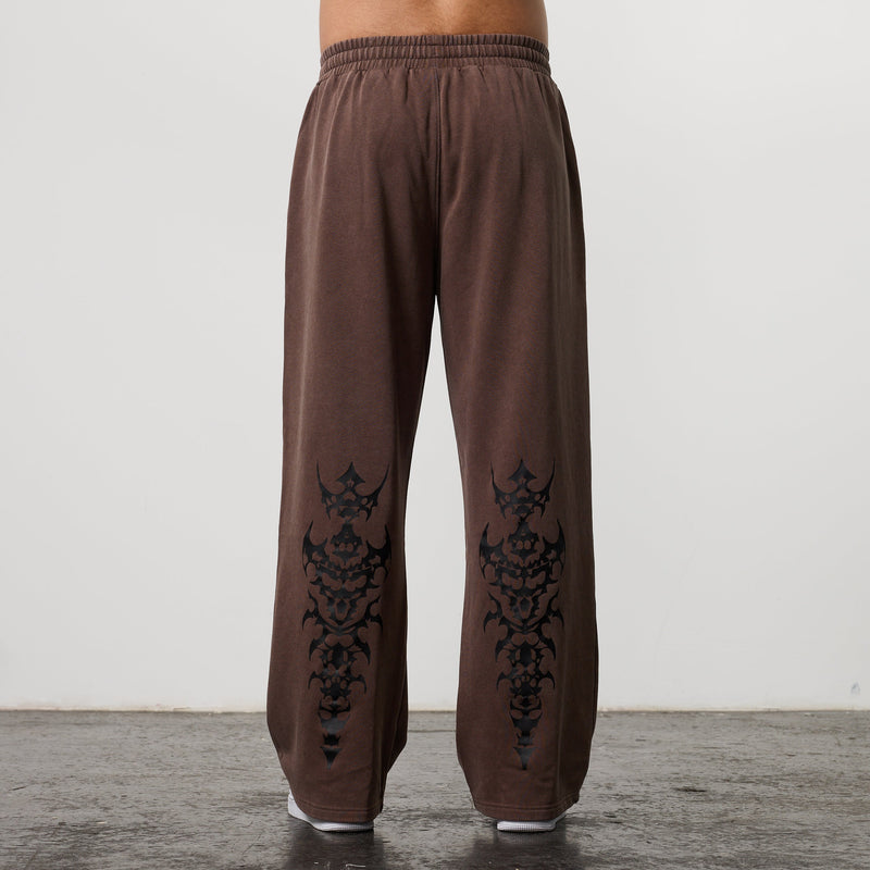 BLACK FORGE WASHED BROWN STRAIGHT LEG SWEATPANTS 2枚目の画像