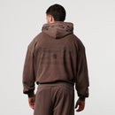 BLACK FORGE WASHED BROWN BOXY OVERSIZED HOODIE 2枚目の画像