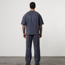 BLACK FORGE WASHED NAVY BOXY OVERSIZED T SHIRT 6枚目の画像