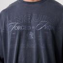 BLACK FORGE WASHED NAVY BOXY OVERSIZED T SHIRT 3枚目の画像