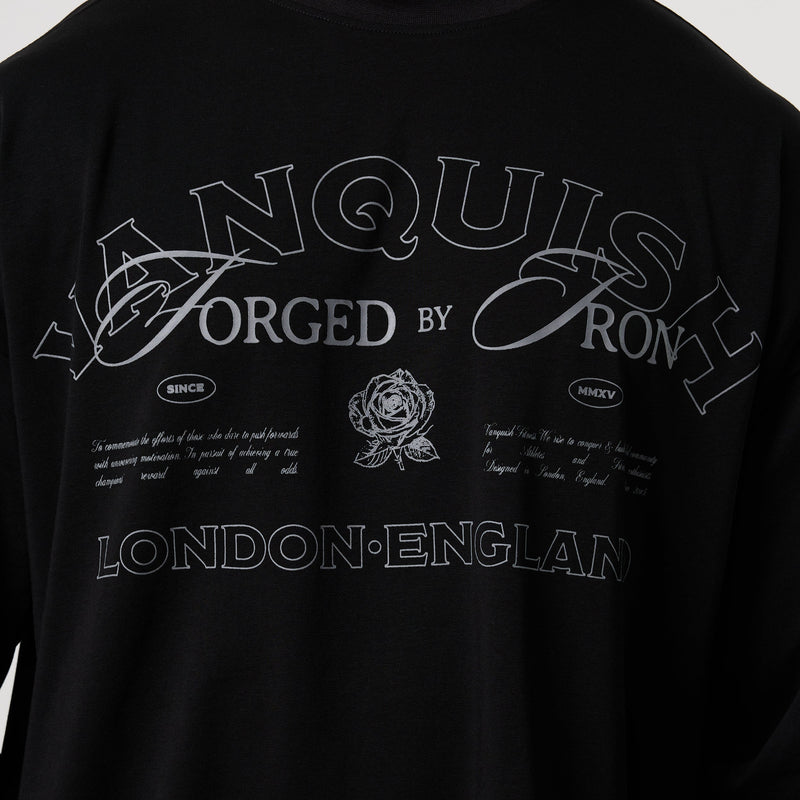 BLACK FORGE BLACK OVERSIZED LONG SLEEVE T SHIRT 3枚目の画像