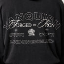 BLACK FORGE WASHED BLACK BOXY OVERSIZED HOODIE 4枚目の画像