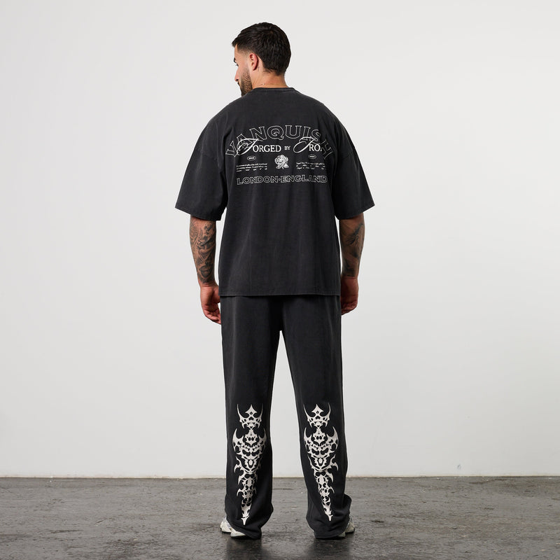 BLACK FORGE WASHED BLACK BOXY OVERSIZED T SHIRT 5枚目の画像