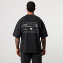 BLACK FORGE WASHED BLACK BOXY OVERSIZED T SHIRT 1枚目の画像