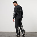 FORGE WASHED BLACK OVERSIZED LONG SLEEVE T SHIRT 5枚目の画像