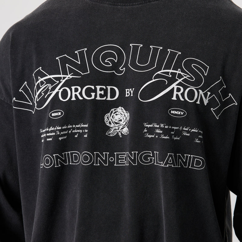 FORGE WASHED BLACK OVERSIZED LONG SLEEVE T SHIRT 3枚目の画像