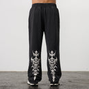 BLACK FORGE WASHED BLACK STRAIGHT LEG SWEATPANTS 2枚目の画像