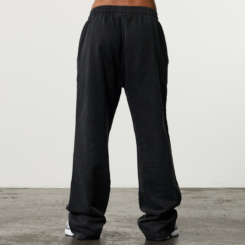 BUBBLE BLACK STRAIGHT LEG SWEATPANTS 2枚目の画像