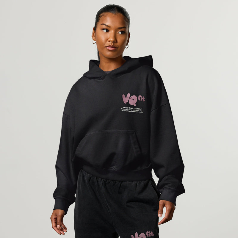 BUBBLE BLACK HOODIE 2枚目の画像