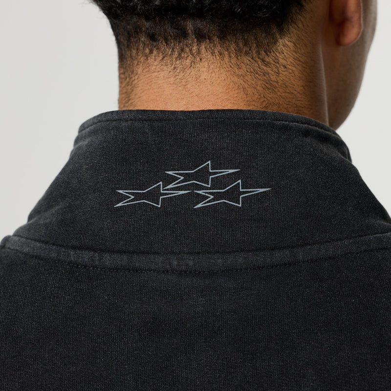 QUICKSTRIKE BLACK 1/4 OVERSIZED 1/4 ZIP SWEATER 3枚目の画像