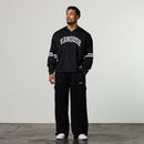 Varsity Black Oversized Boxy Hockey Jersey 4枚目の画像