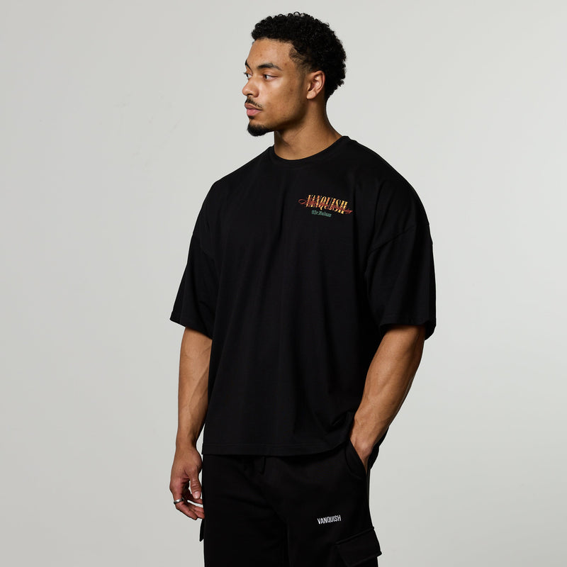 VQ X BADASS BLACK OVERSIZED T Shirt 4枚目の画像