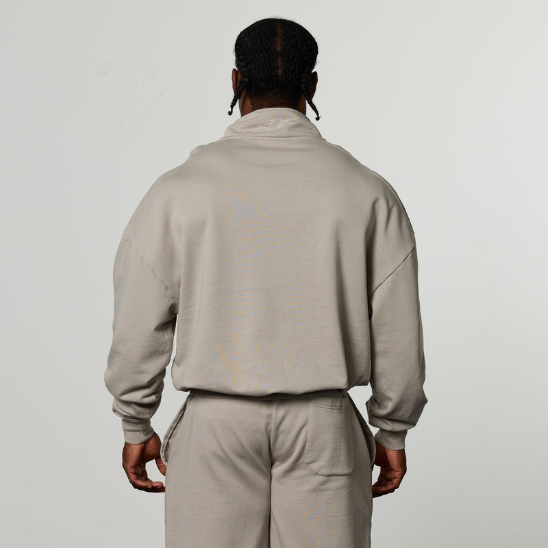 QUICKSTRIKE STONE OVERSIZED 1/4 ZIP SWEATER 2枚目の画像