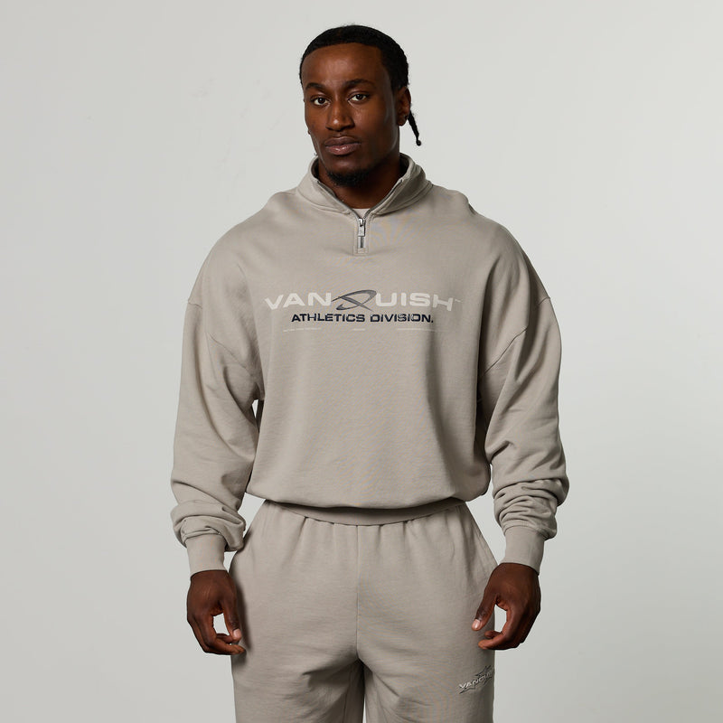 QUICKSTRIKE STONE OVERSIZED 1/4 ZIP SWEATER 1枚目の画像