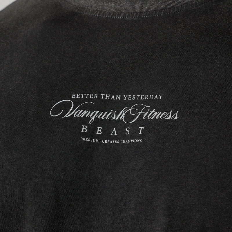 VQ X Jbeast V2 Washed Black T Shirt 4枚目の画像