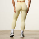 Vanquish Elevate Seamless Scrunch Petite Butter Yellow Leggings 4枚目の画像
