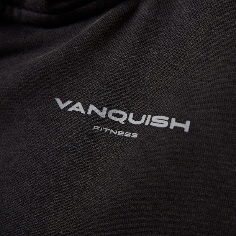 Vanquish Washed Black Full Zip Cropped Hoodie 3枚目の画像