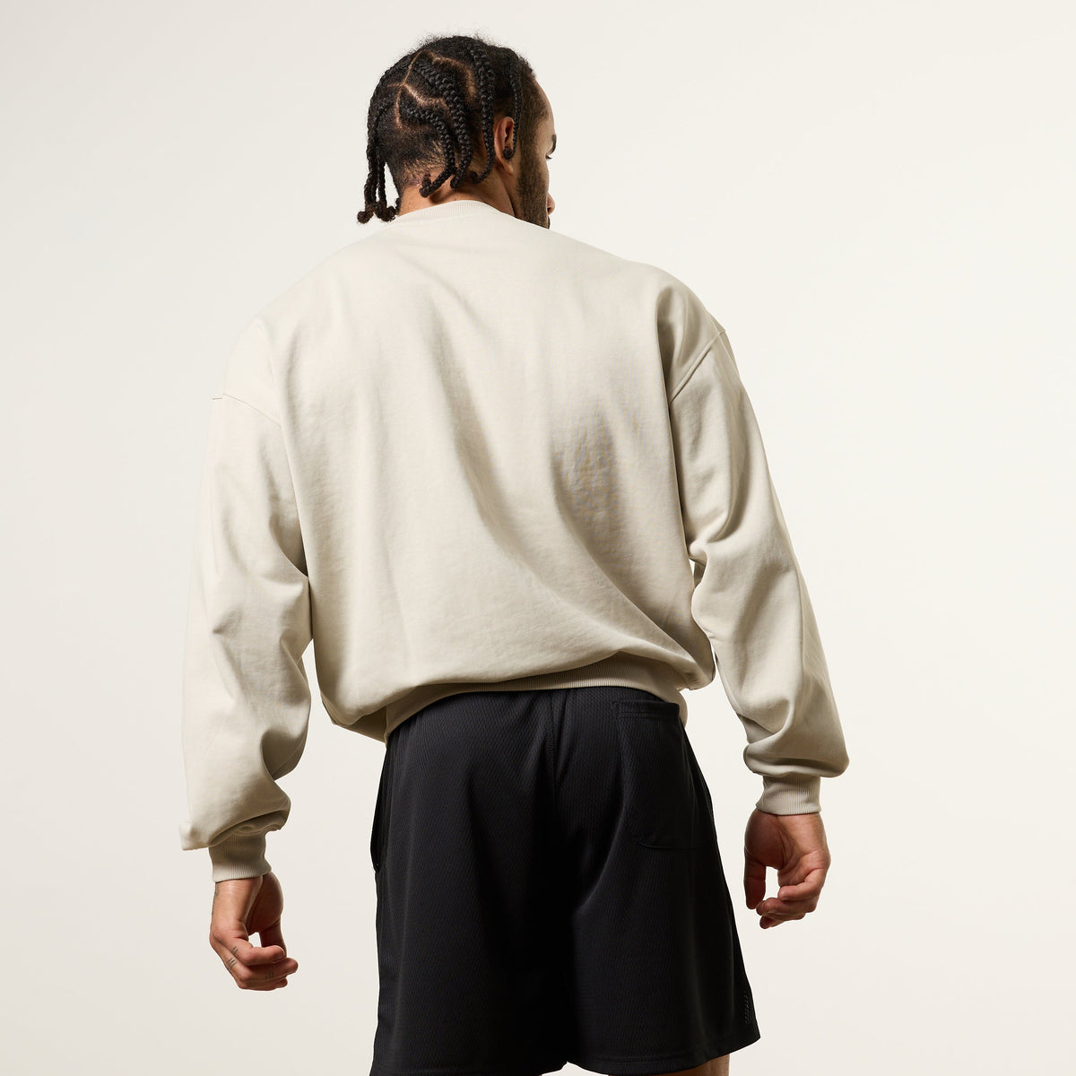 Vanquish Essential V2 Stone Oversized Boxy Sweatshirt 4枚目の画像