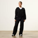 Vanquish Essential Black Cropped Zip Through Hoodie 3枚目の画像