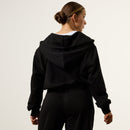 Vanquish Essential Black Cropped Zip Through Hoodie 5枚目の画像
